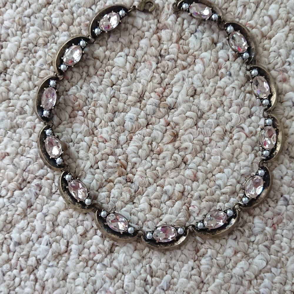 Brand new - Baublebar crystal & pearl necklace